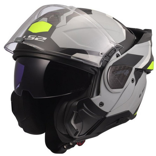 LS2 Advant II Triple Modular Motorcycle Helmet w/SunShield