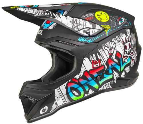 O'Neal 4 SRS Rancid MX Offroad Helmet