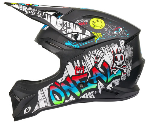 O'Neal 4 SRS Rancid MX Offroad Helmet