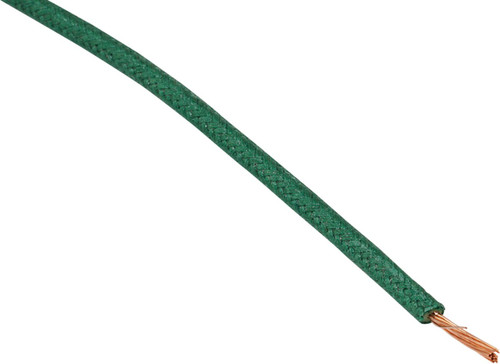 Namz 16-Gauge Cloth Braided Wire - Green - 25' Spool (NCBW-8)