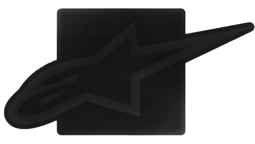 Alpinestars Black/Black MX Tow Hitch Cover Plug (1037-94000-1010-OS)