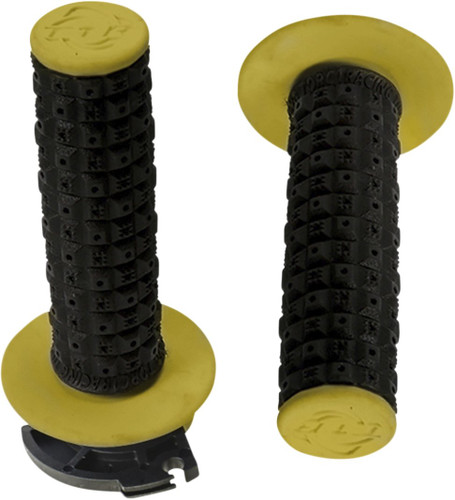 Torc1 Defy Enduro Black/Yellow Lock-On Grips (2650-0206)