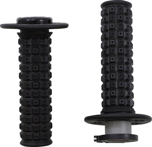 Torc1 Defy Black Enduro Lock-On Grips with KEV-TEC Ballistic Rubber (2650-0202)