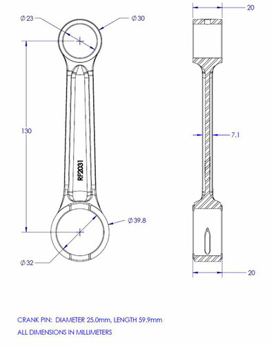 Vintco Connecting Rod Kit (KR2031)