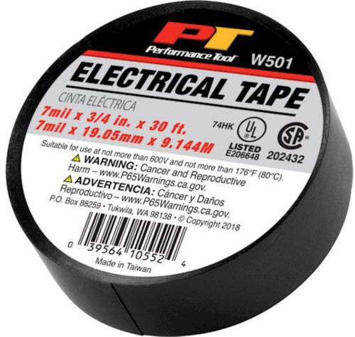 Performance Tool 3/4" x 30' Electrical Tape (W501)