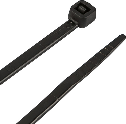 Performance Tool 100pc 8" Black Cable Ties (W2910)
