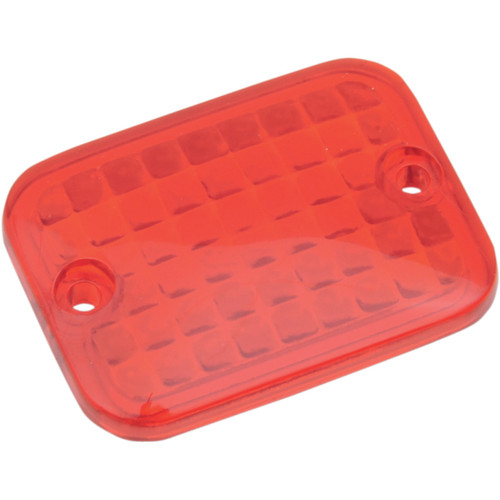 Drag Specialties Mini Baron FM1 Marker Light Lens - Red - Rectangular (2040-0302)