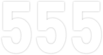 Factory Effex 8" White Pro Number 5 Decals (02-4375)