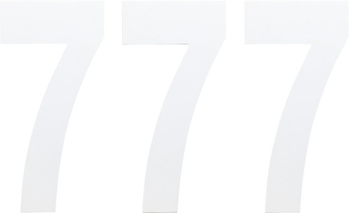 Factory Effex 6" White Standard Number 7 Decals (02-4467)