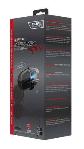 U-Clear Motion HDX-V Helmet Audio Dual Kit (180513)