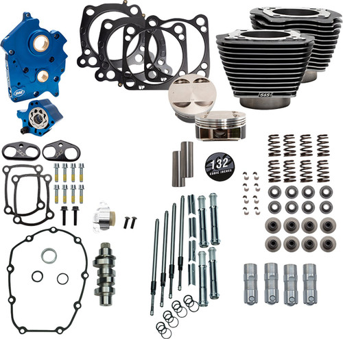S&S 132" Power Pack - 550C - Water Cooled - Chain Cam Drive (310-1235D)