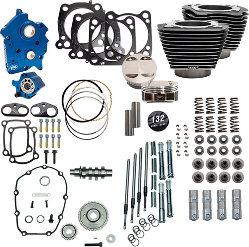 S&S 132" Power Pack - 550G - Oil Cooled - Gear Cam Drive (310-1238D)