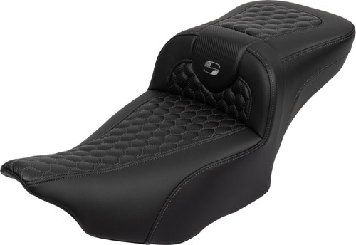 Saddlemen Extended Reach Roadsofa Honeycomb Gray Stitch Seat (823-07-190B2)