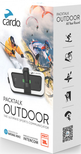 Cardo White Packtalk Outdoor Communication System (Single) (SP000010)