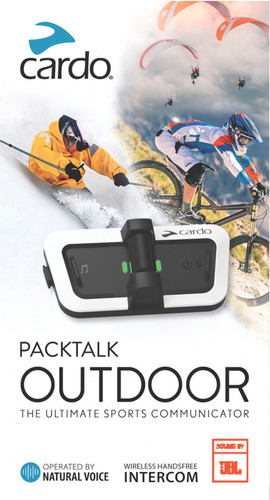 Cardo White Packtalk Outdoor Communication System (Single) (SP000010)