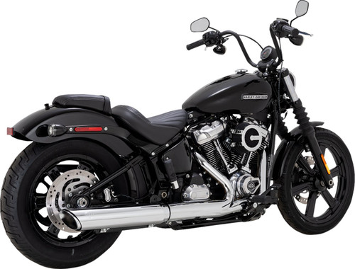 Vance & Hines Twin Slash Chrome Slip-On Muffler (16750)
