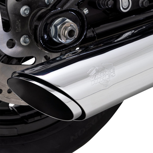 Vance & Hines Twin Slash Chrome Slip-On Muffler (16750)