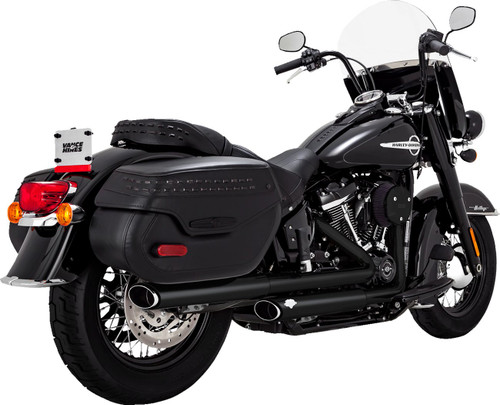 Vance & Hines Twin Slash Black PCX Slip-On Mufflers (46379)