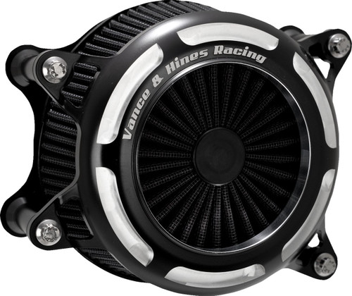 Vance & Hines V02 Onyx Black Contrast Air Intake Kit (41115)