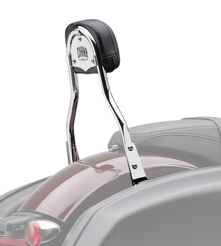 Cobra Detachable 14" High Chrome Square Pad Backrest Kit (602-2011)