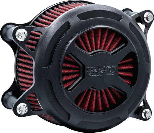 Vance & Hines VO2 X Black Wrinkle Air Cleaner Intake Kit (41101)
