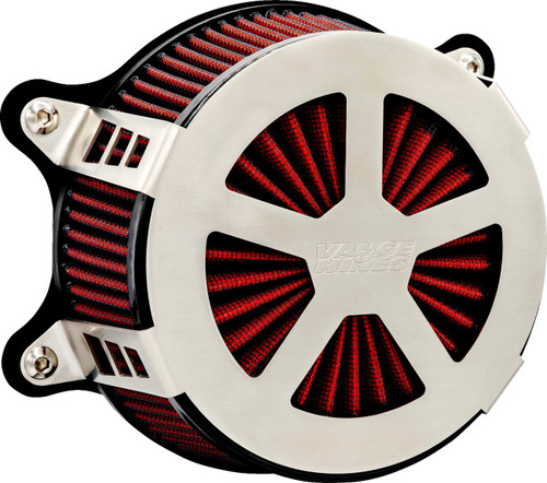 Vance & Hines VO2 Radiant V Brushed Air Cleaner Intake Kit (71104)