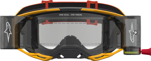 Alpinestars Vision 8 Amber MX Offroad Goggles w/Roll-Off System