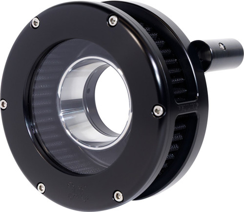 Feuling Slim BA Air Cleaner Kit - Black/Clear w/ Black Filter (5544-S)