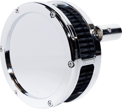 Feuling Slim BA Air Cleaner Kit - Chrome w/ Black Filter (5547-S)