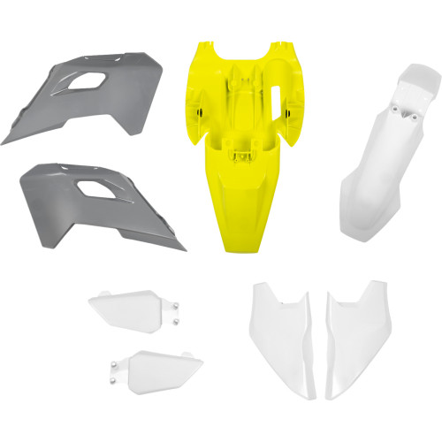 Acerbis OE Gray/Yellow/White Standard Plastic Body Kit (2987298211)