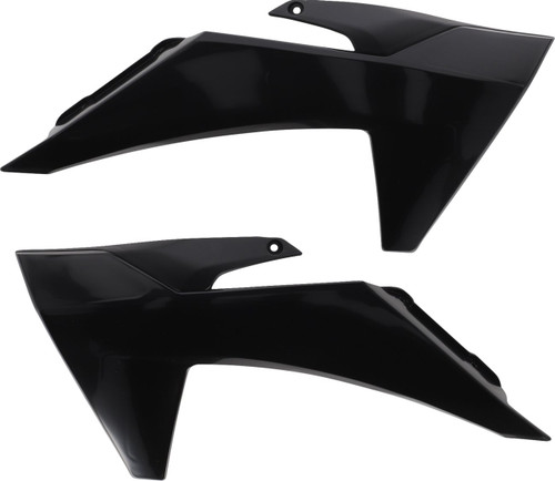 Acerbis Black Plastic Radiator Shrouds/Scoops (2987000001)