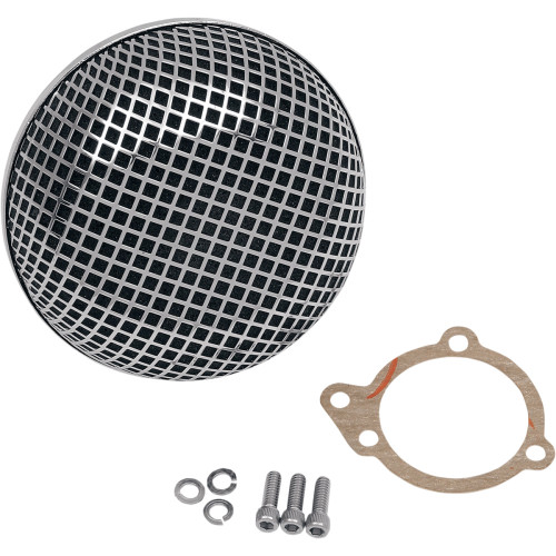 Drag Specialties Bob Retro-Style Chrome Air Cleaner Kit (1010-0191)
