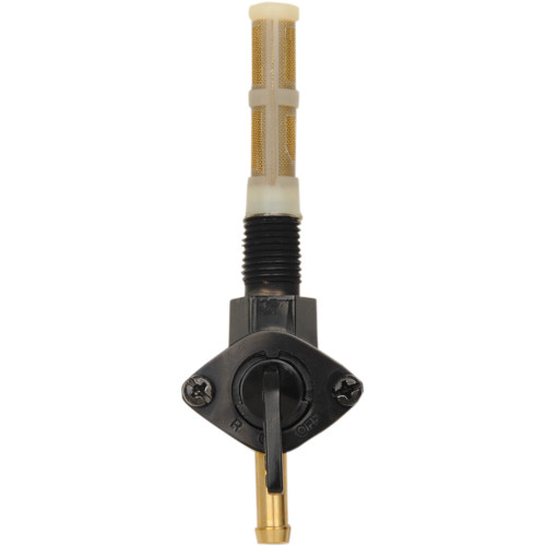Drag Specialties 1/4" NPT Black Downward  Fuel Petcock (0705-0304)