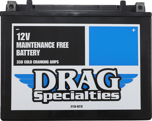 Drag Specialties AGM Maintenance Free Battery YTX24HLBS (2113-0212)