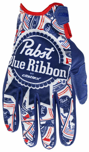 Castle X Pabst Blue Ribbon MX-01 Offroad Gloves