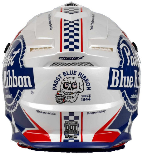 Castle X Pabst Blue Ribbon CX200 MX Offroad Helmet
