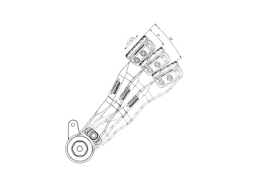 Drag Specialties Adjustable Black Brake Pedal Designed by Gilles (1610-0766)