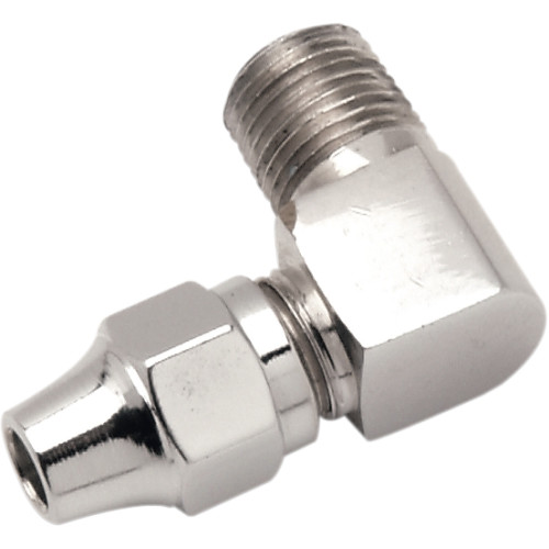 Drag Specialties Brake Line Fitting - 90 Degree 1/8" NPT (1742-0062)