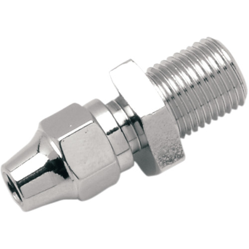 Drag Specialties Brake Line Fitting - Straight 7/16-24 (1742-0064)