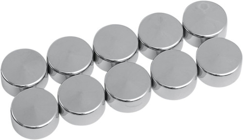 Drag Specialties Chrome Hex Bolt Covers - 10 Pack (2402-0121)