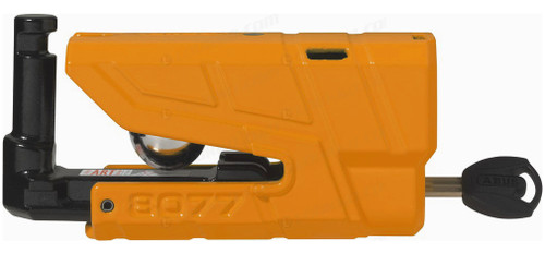 ABUS Granit Detecto XPlus 8077 Brake Disc Lock with Alarm | Orange (97800)