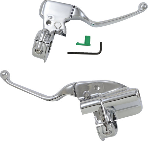 Drag Specialties Brake/Clutch Lever Assembly Chrome (0610-2199)