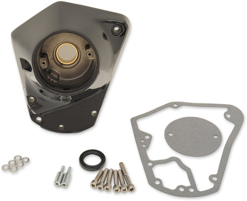Drag Specialties Gloss Black Cam Cover for Big Twin (0940-1627)