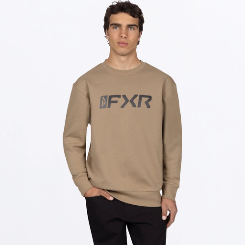 FXR Mitered Cotton Mens Crewneck Sweatshirt