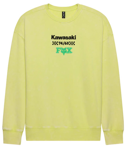 Fox Racing Kawi Heavyweight Crew Mens Pullover Sweatshirt