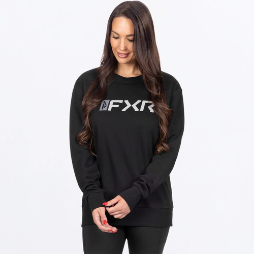 FXR Mitered Cotton Crewneck Womens Sweatshirt