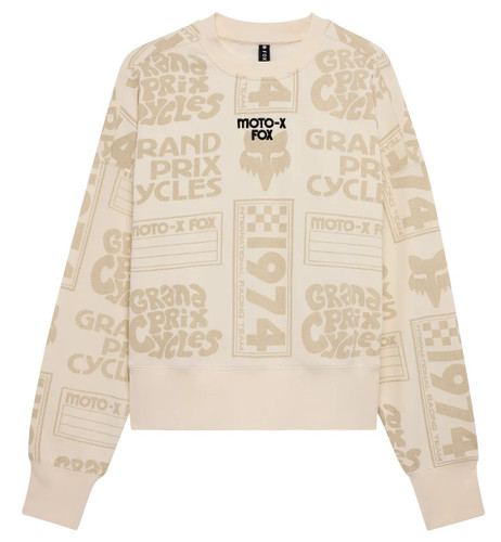 Fox Racing Circa 74 Oversized Crew Womens Pullover Sweatshirt