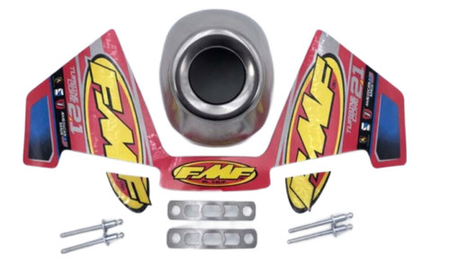 FMF TurbineCore 2.1 Slash Cut Stainless Rear Cone Cap (020528)