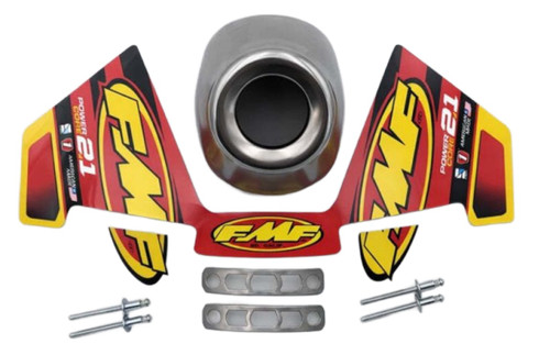 FMF Powercore 2.1 Slash Cut Stainless Rear Cone Cap (020526)