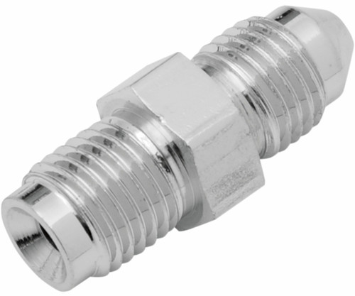 Drag Specialties Chrome Brake Line Fitting AN-3 Male 3/8" Inverted Flare (DS098396)